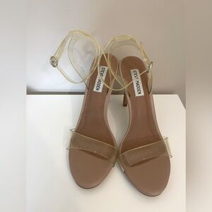 Steve Madden Clear strappy heels
